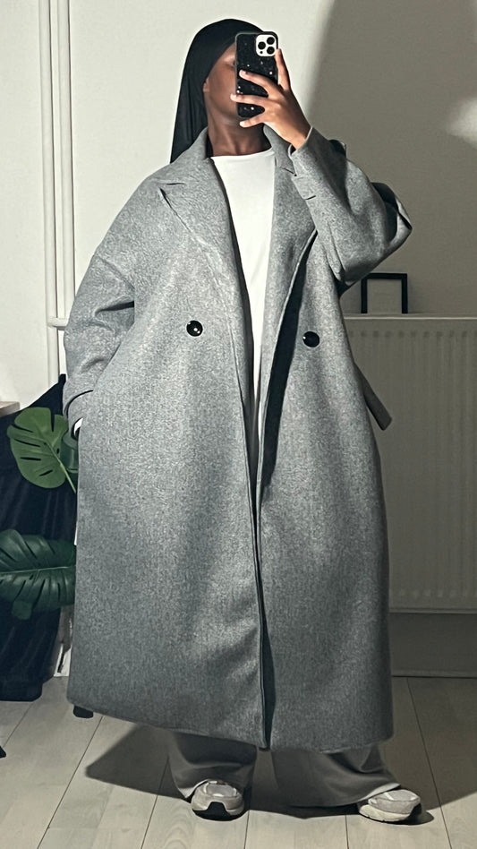 Manteau oversize ceinturé “LAMIA”