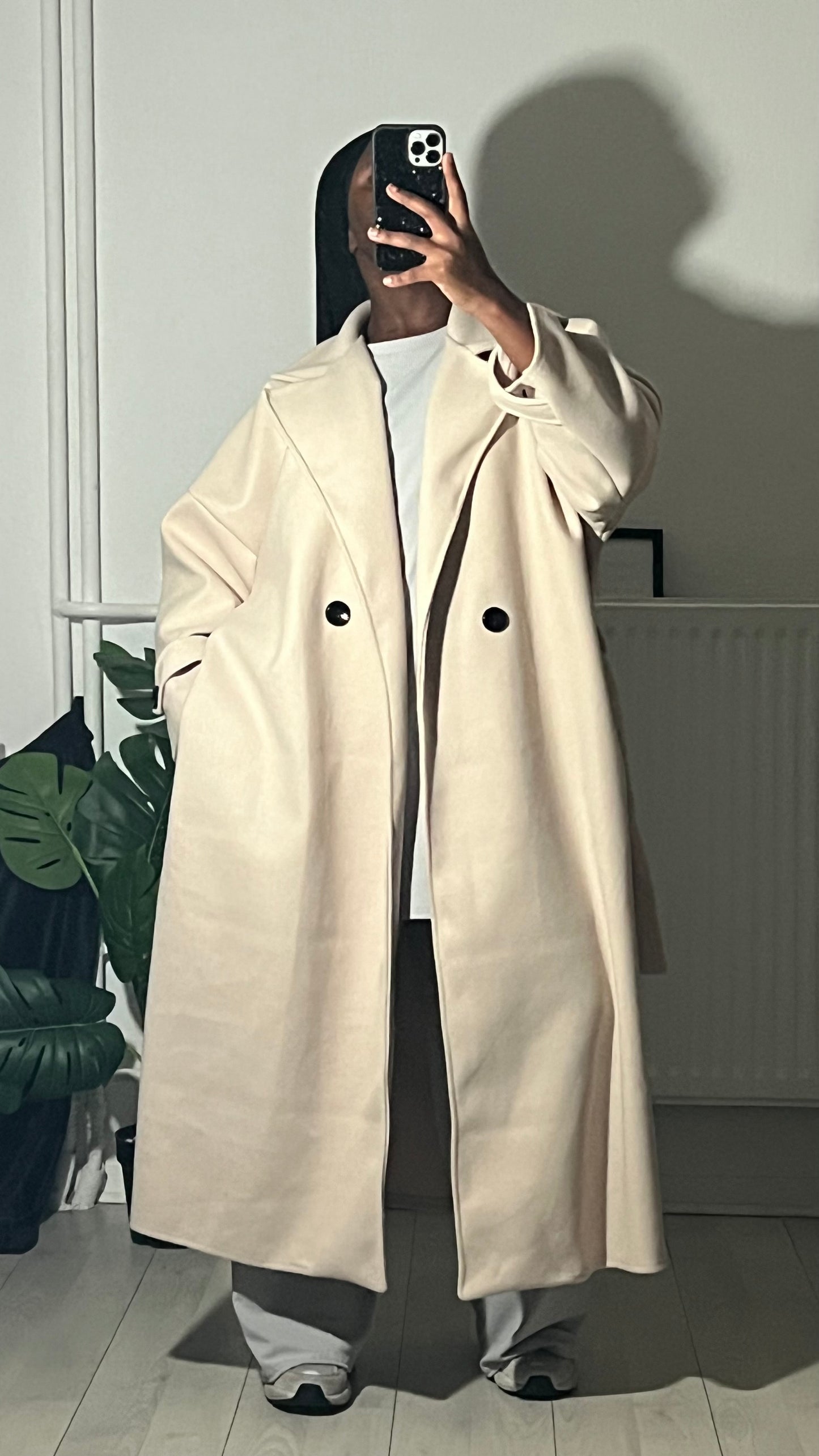 Manteau oversize ceinturé “LAMIA”