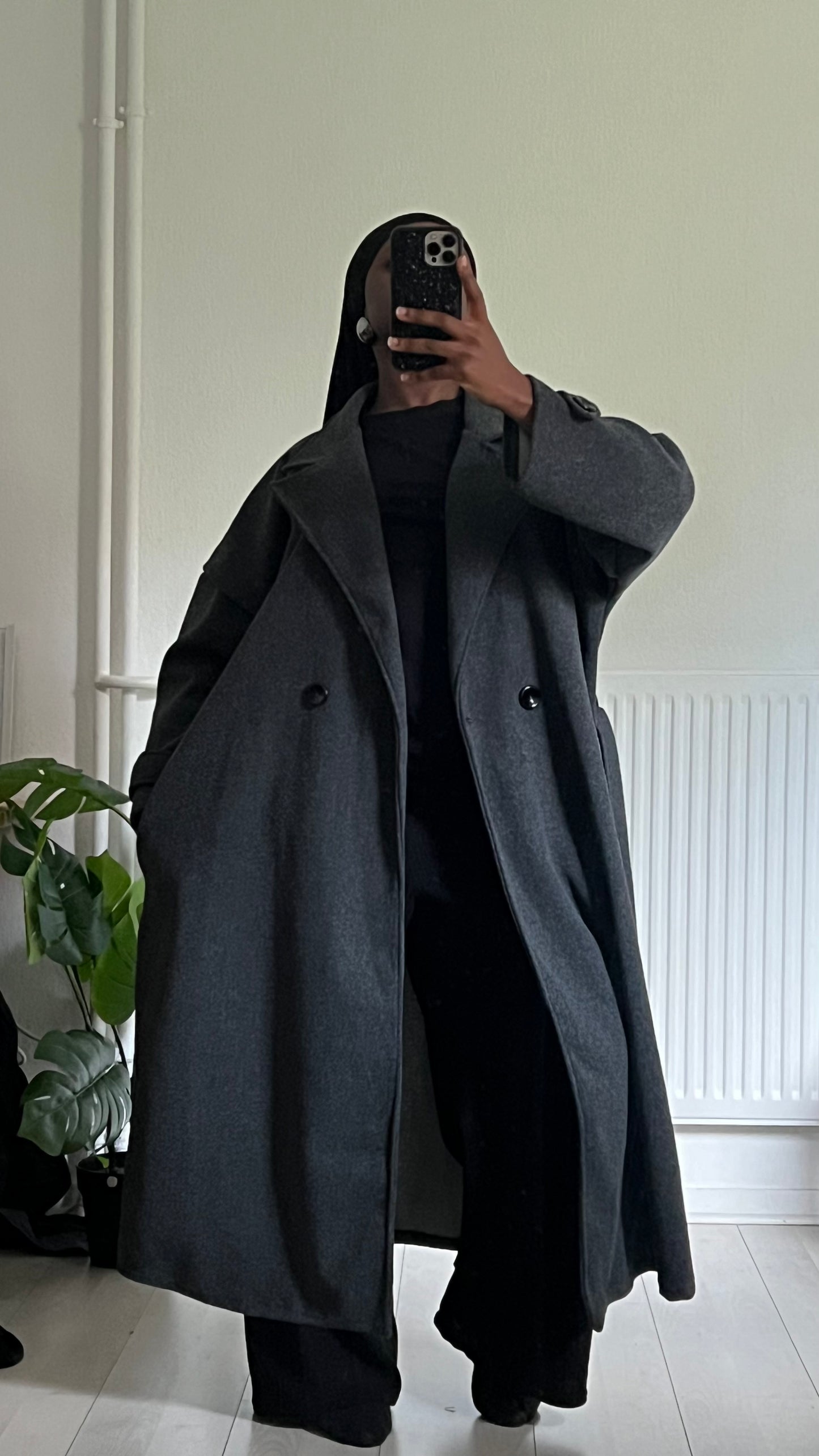 Manteau oversize ceinturé “LAMIA”