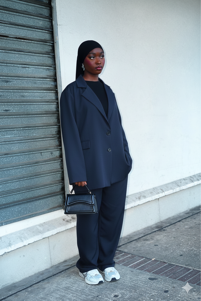 Ensemble blazer oversize