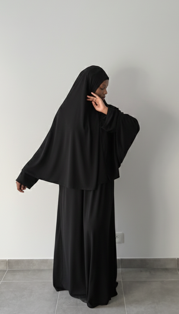 Jilbab jersey premium deux pièces
