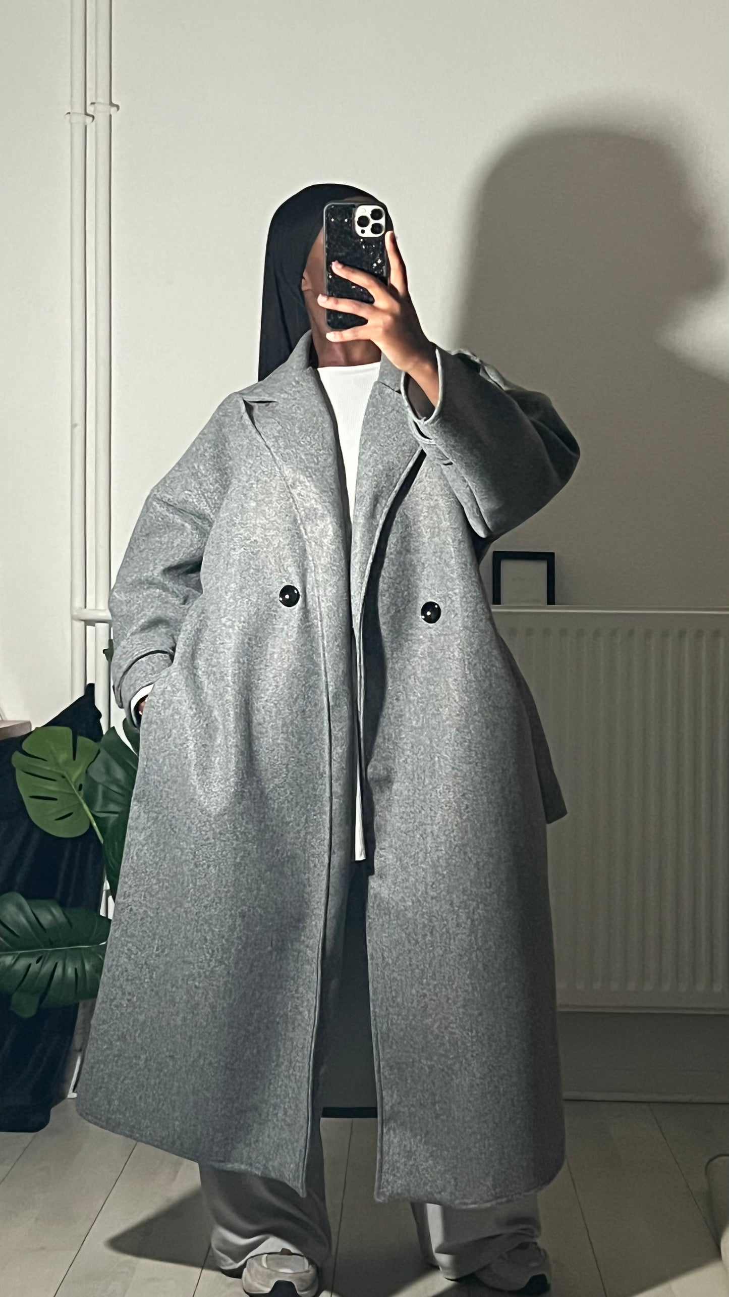 Manteau oversize ceinturé “LAMIA”