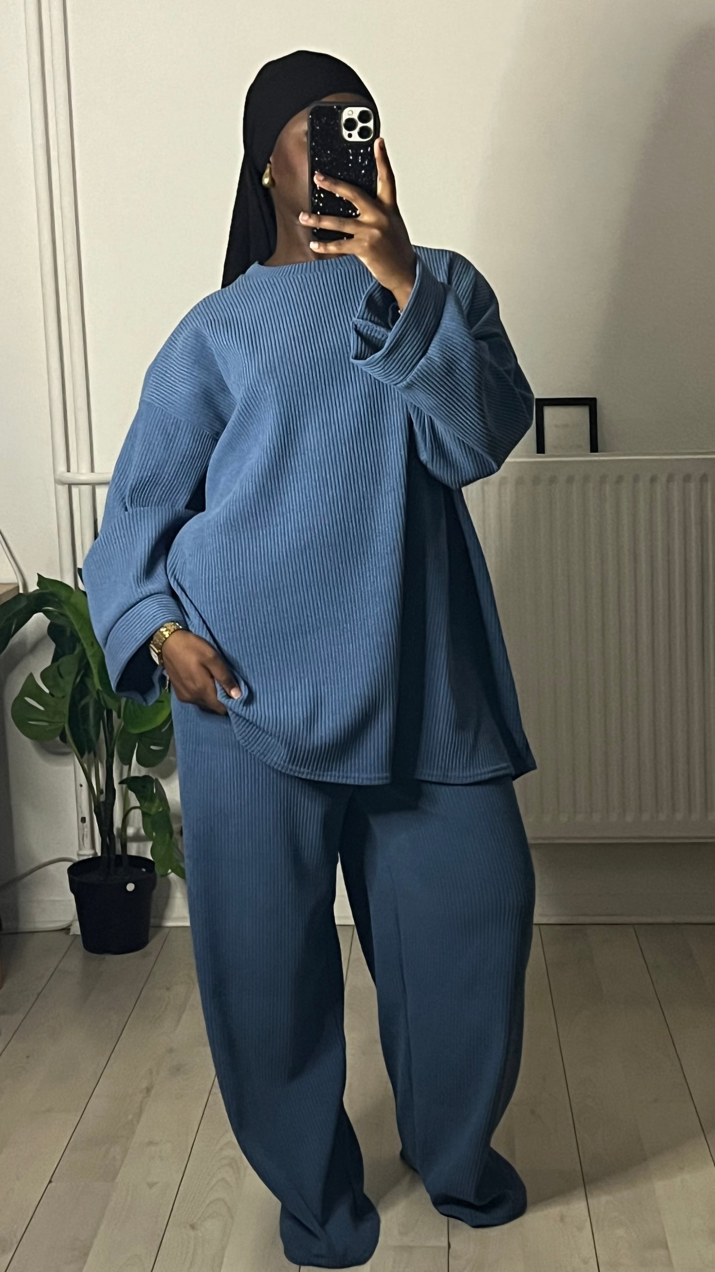 Ensemble “LYDIA” velour cotelé