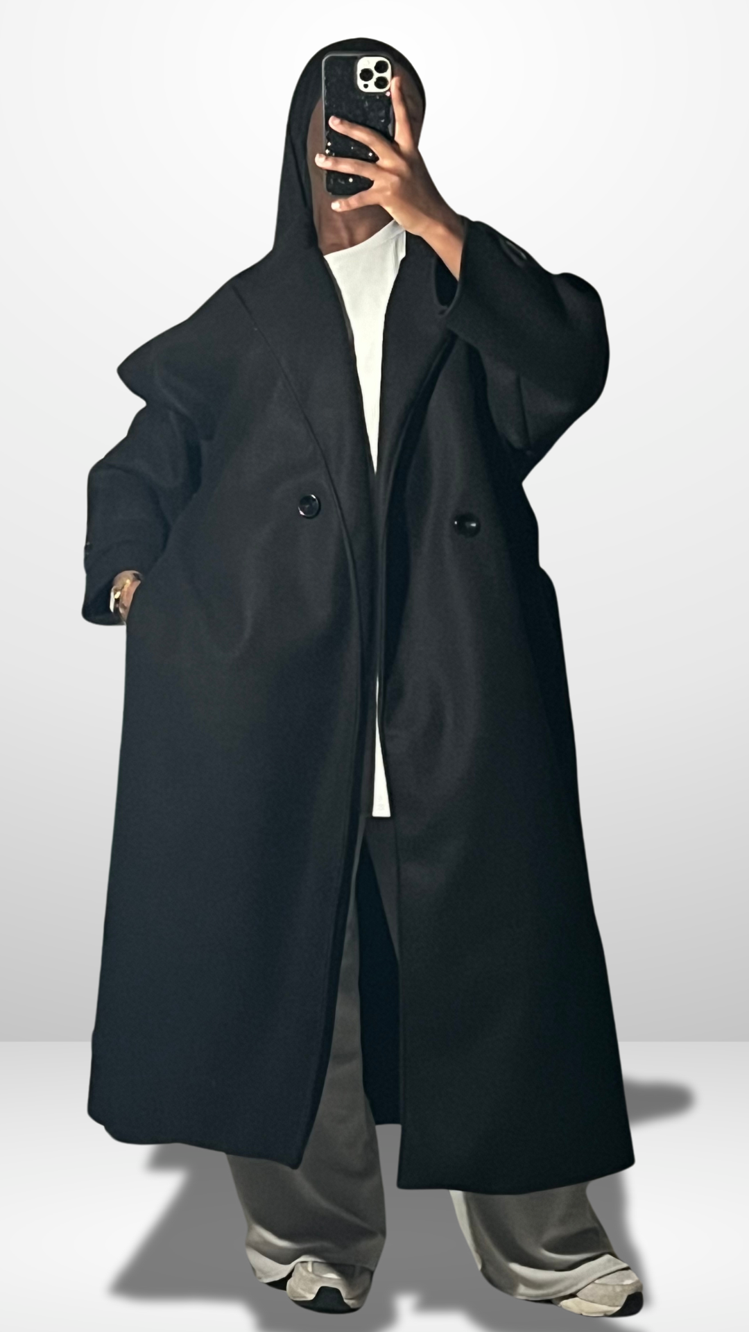 Manteau oversize ceinturé “LAMIA”