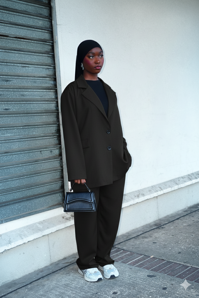 Ensemble blazer oversize