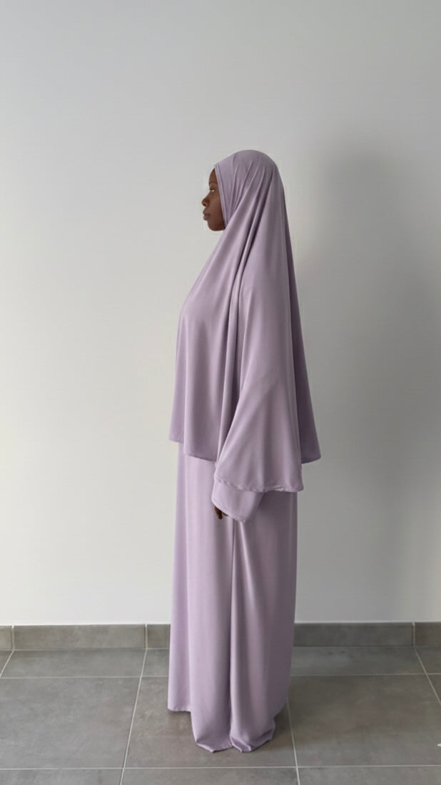 Jilbab jersey premium deux pièces