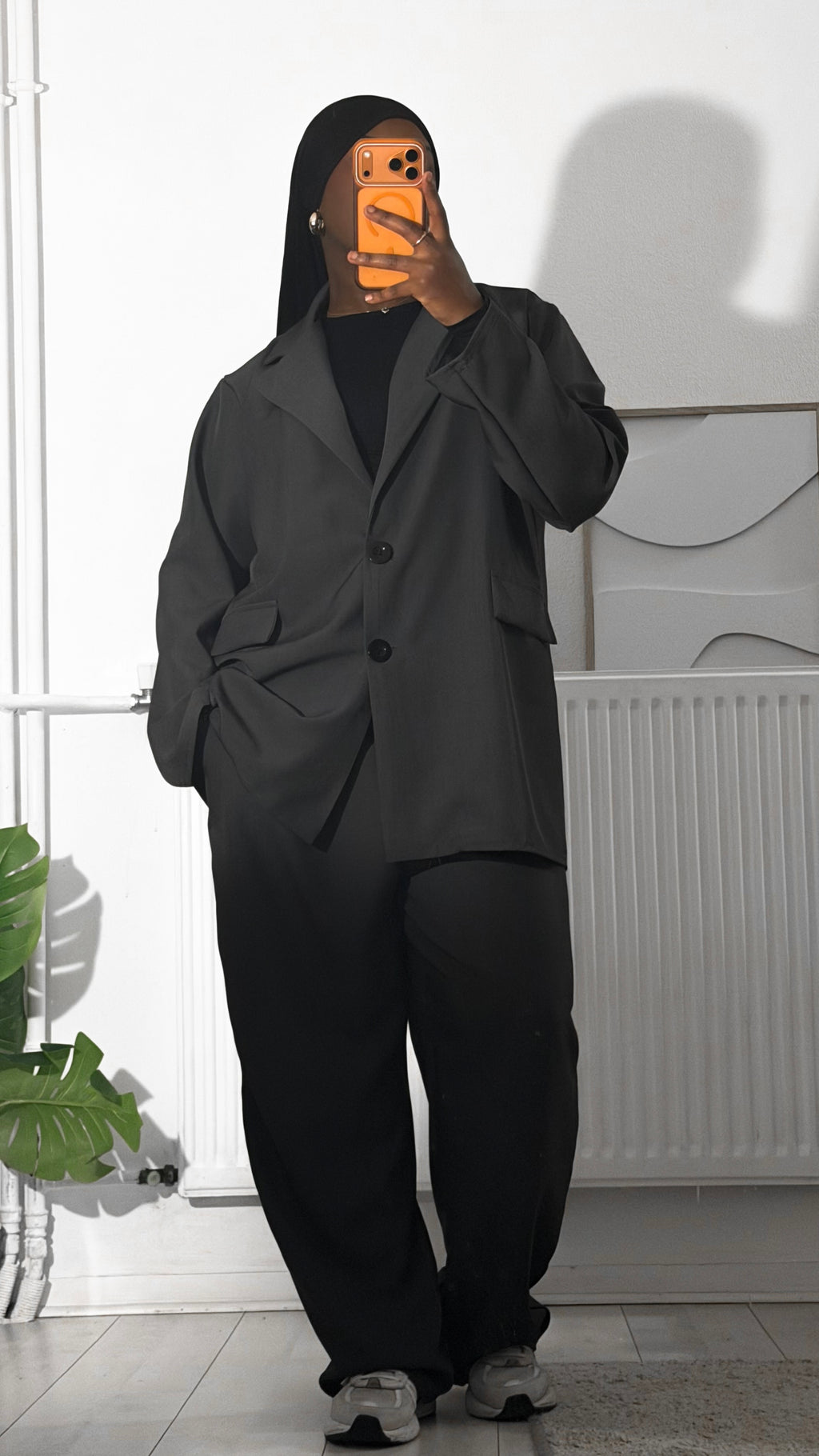 Ensemble blazer oversize