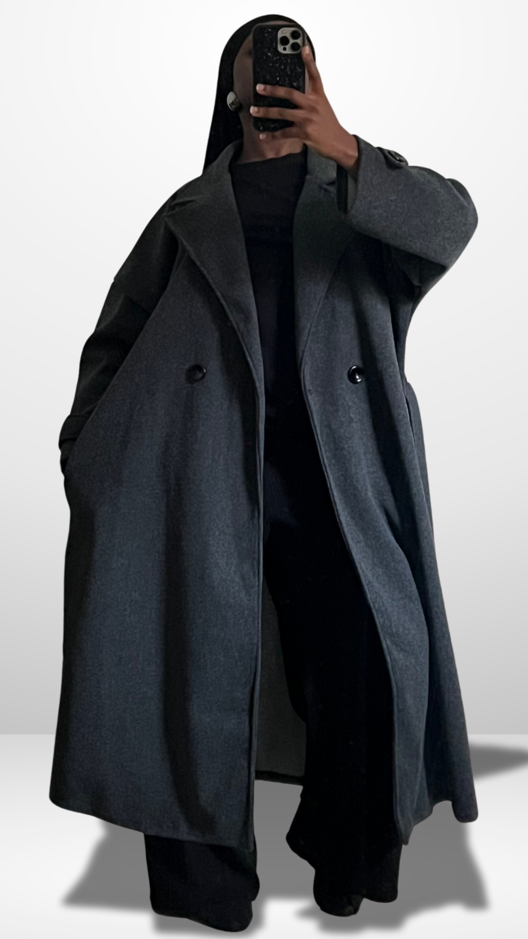 Manteau oversize ceinturé “LAMIA”