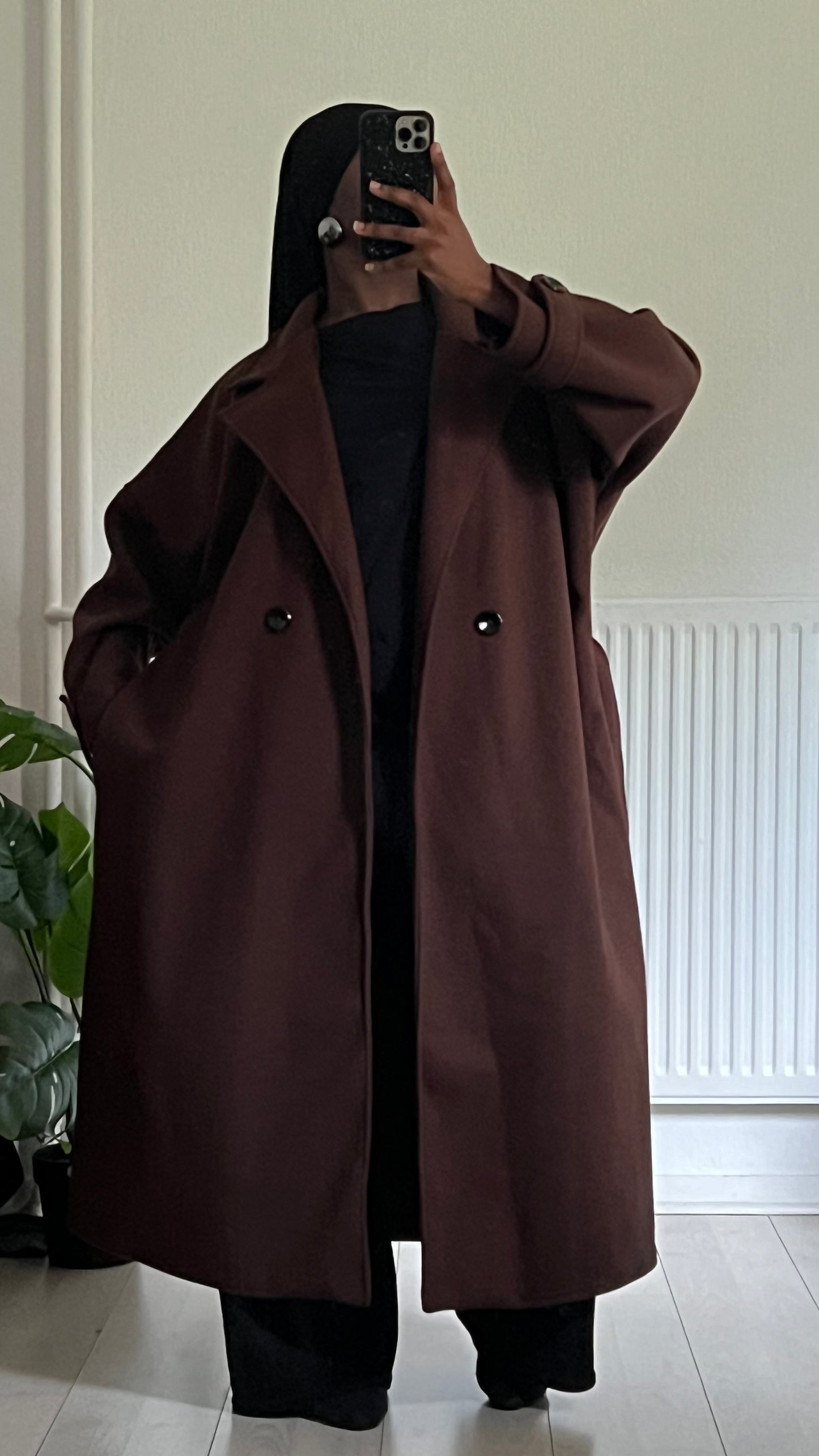 Manteau oversize ceinturé “LAMIA”