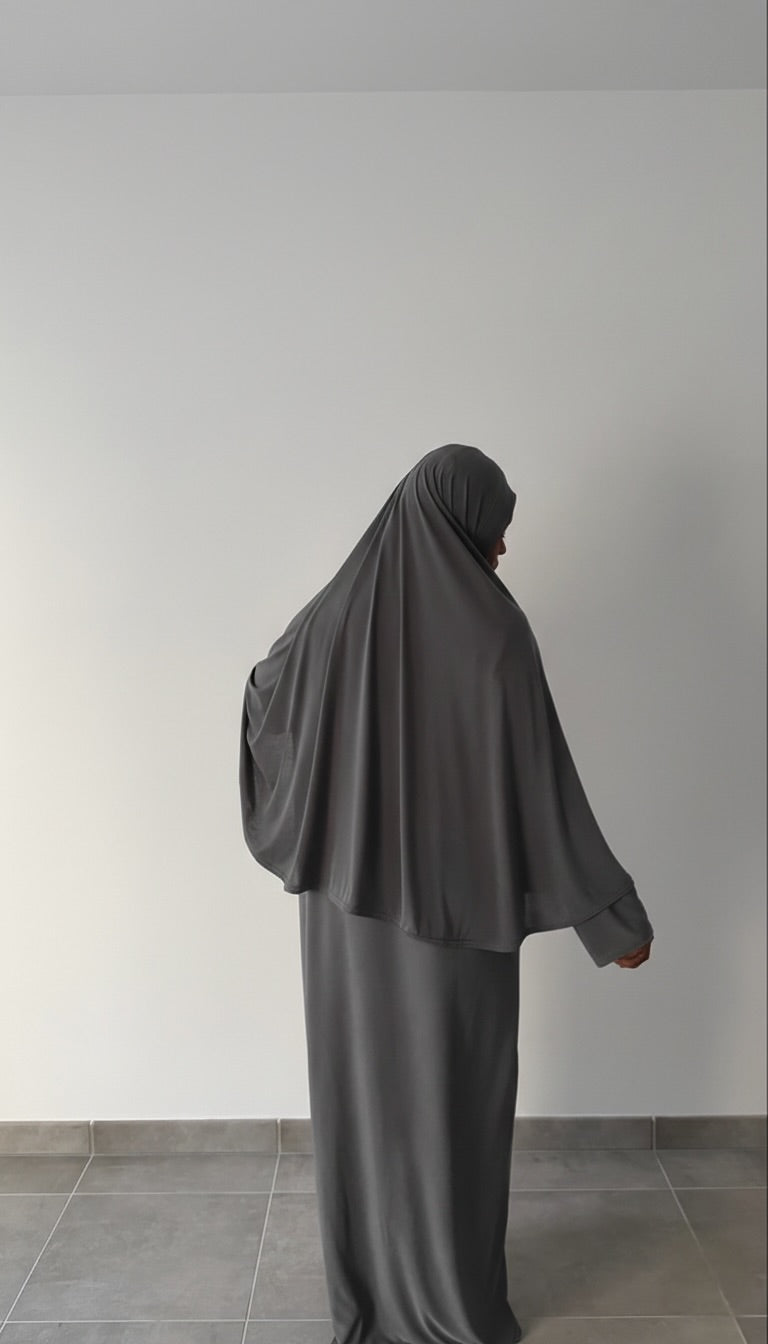 Jilbab jersey premium deux pièces