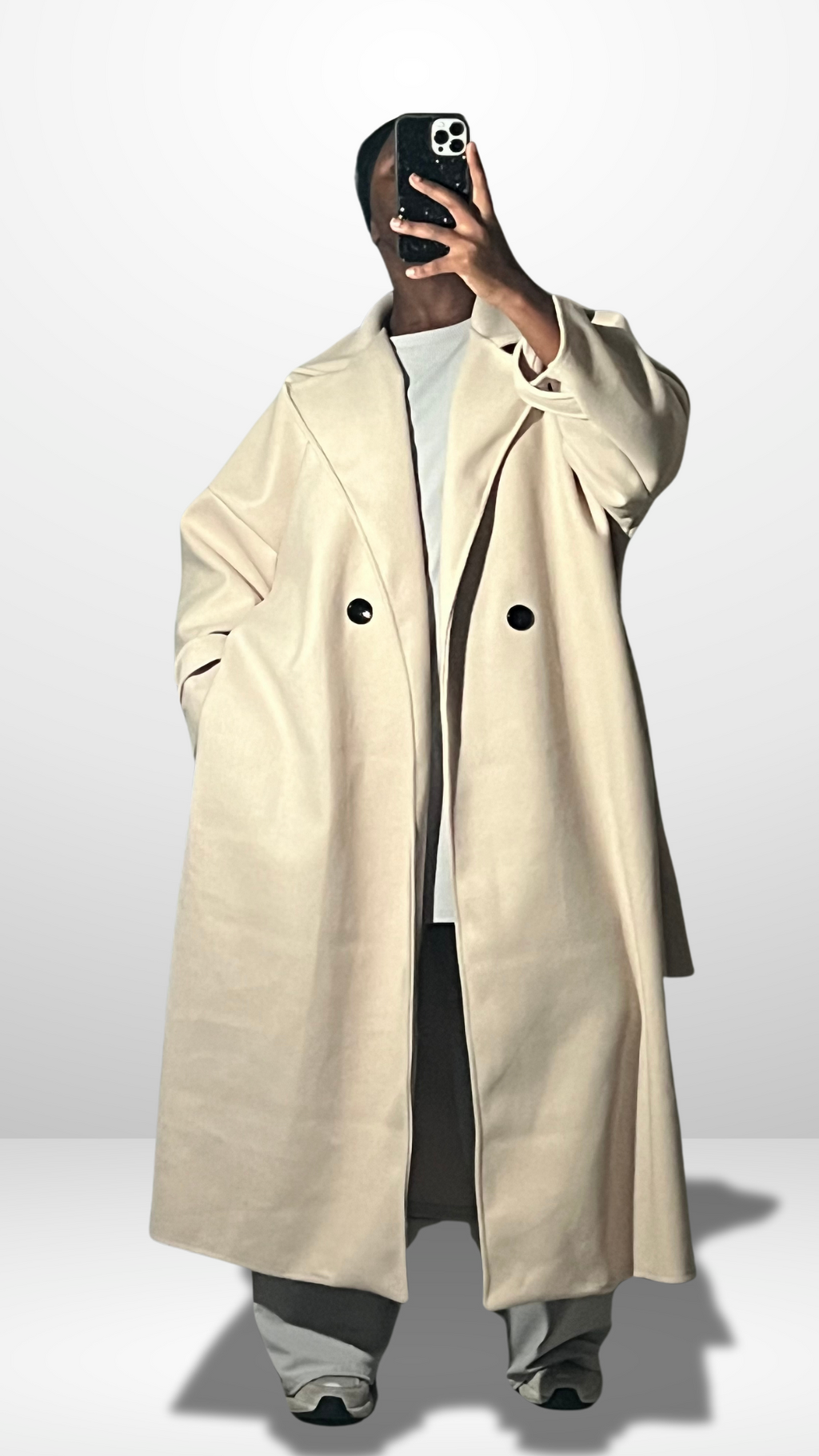 Manteau oversize ceinturé “LAMIA”