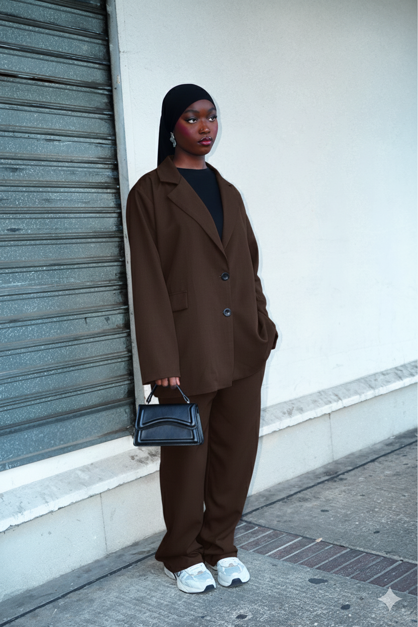 Ensemble blazer oversize