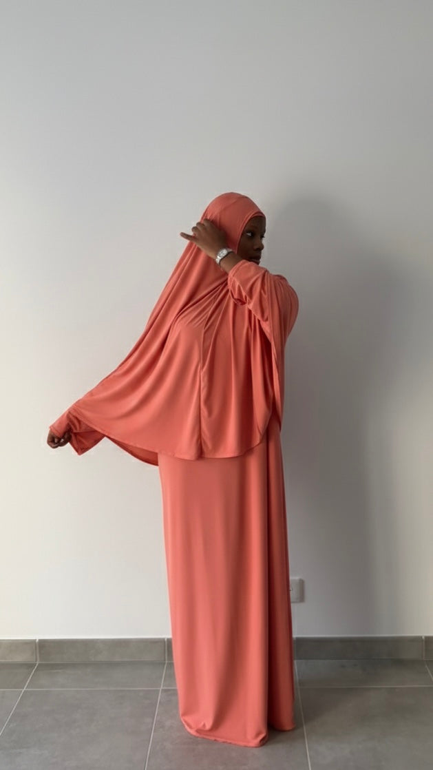 Jilbab jersey premium deux pièces