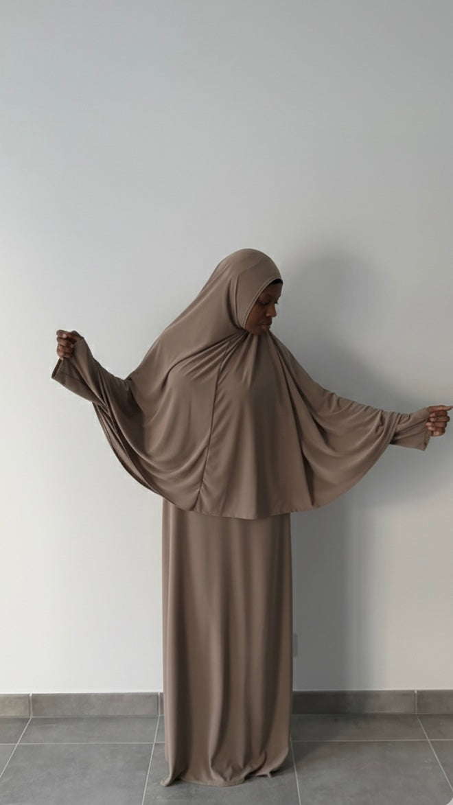 Jilbab jersey premium deux pièces