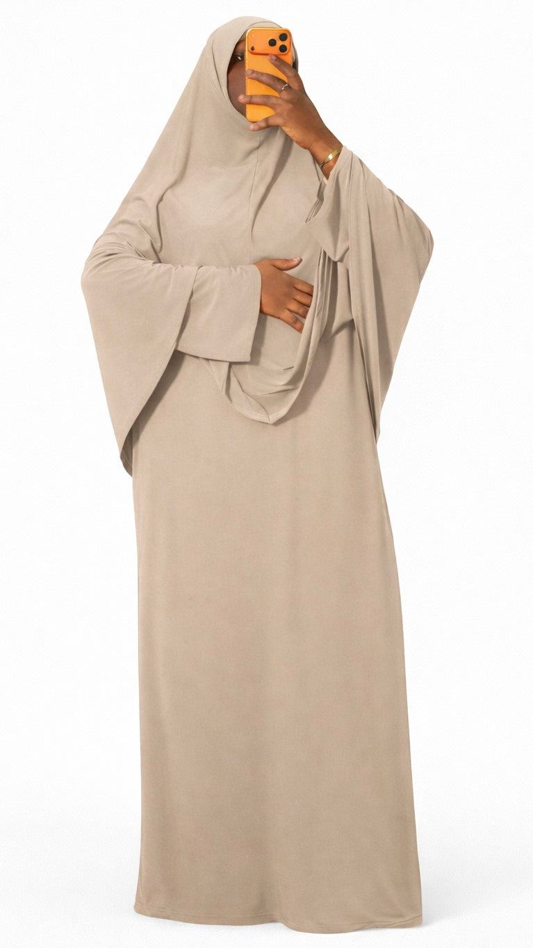Jilbab jersey premium deux pièces