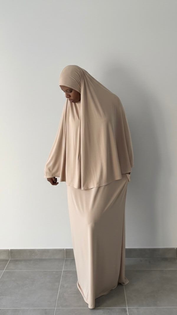 Jilbab jersey premium deux pièces