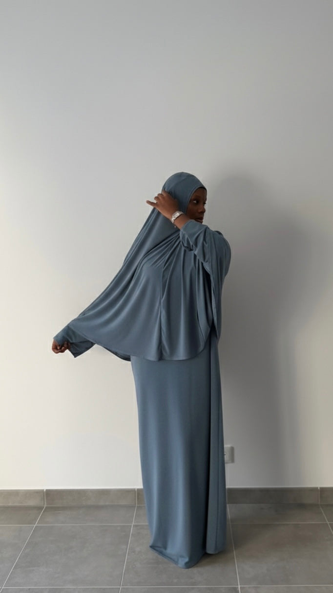 Jilbab jersey premium deux pièces