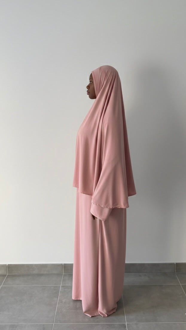 Jilbab jersey premium deux pièces