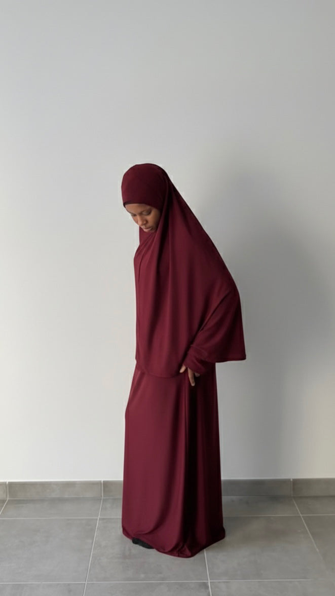 Jilbab jersey premium deux pièces